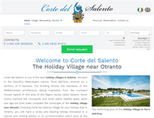 Tablet Screenshot of cortedelsalento.net